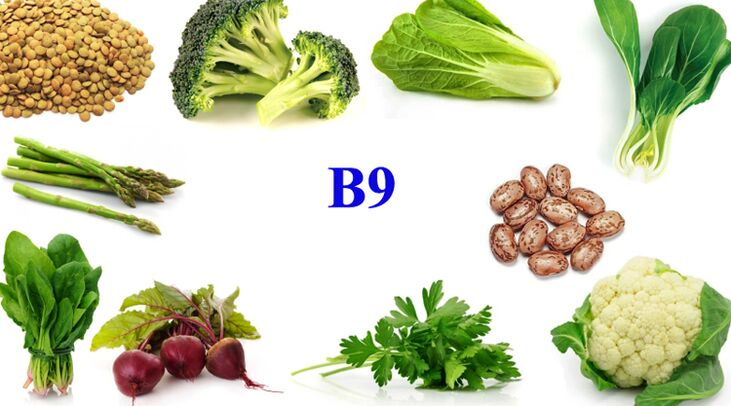 vitamīns B9 produktos potences uzlabošanai